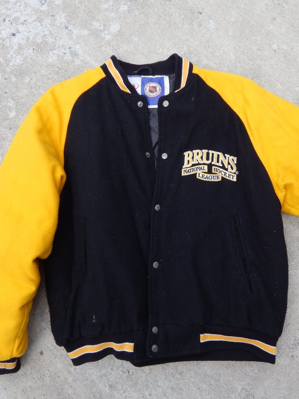 Vintage UCLA Bruins Logo Athletic Varsity Bomber Jacket Wool Blend Size Large